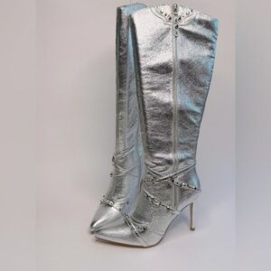 Like New! Women's Pointy Toe Stiletto Knee Boots